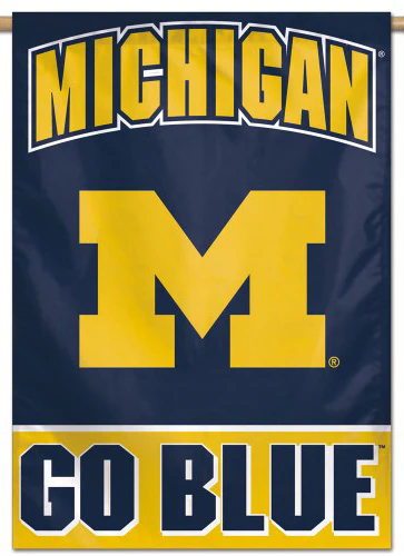 U of M go blue banner.